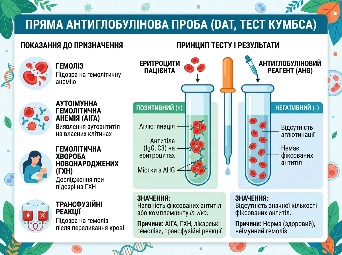 Пряма антиглобулінова проба (DAT, тест Кумбса)